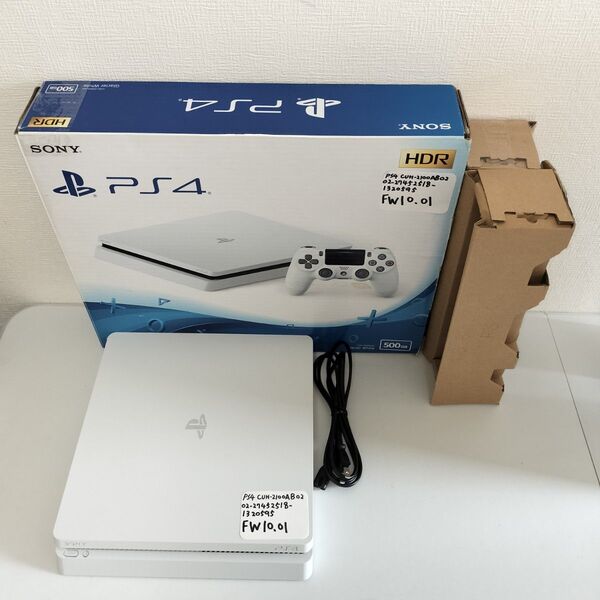 24時間以内発送 中古動作品 PlayStation4 グレイシャー・ホワイト 500GB CUH-2100AB02