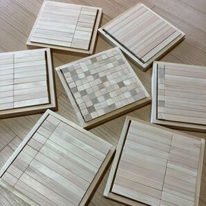 ALLひのき/オリジナル商品 ブロック 知育 ハンドメイド 箱付 ひのき香る積木 ヒノキ 端材の板