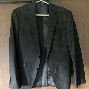 スーツセレクト スーツ 100'S シャドーストライプ ブラック A5 170