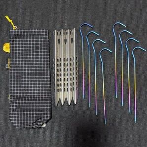 【ULセット】超軽量チタンペグ12本&UHMWPEケース