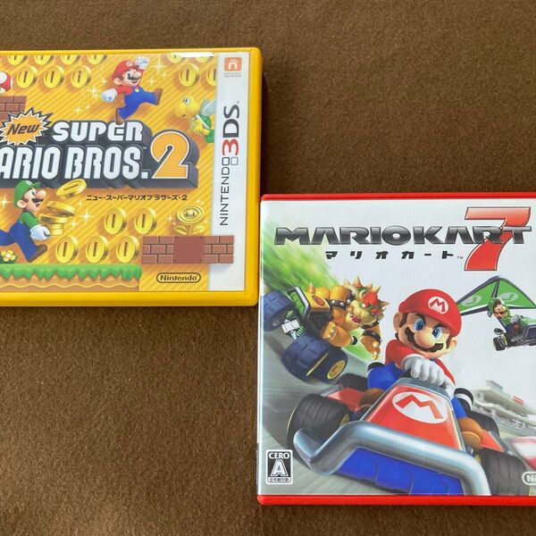 【3DS】 NEW スーパーマリオブラザーズ2&マリオカート7 2個セット売り