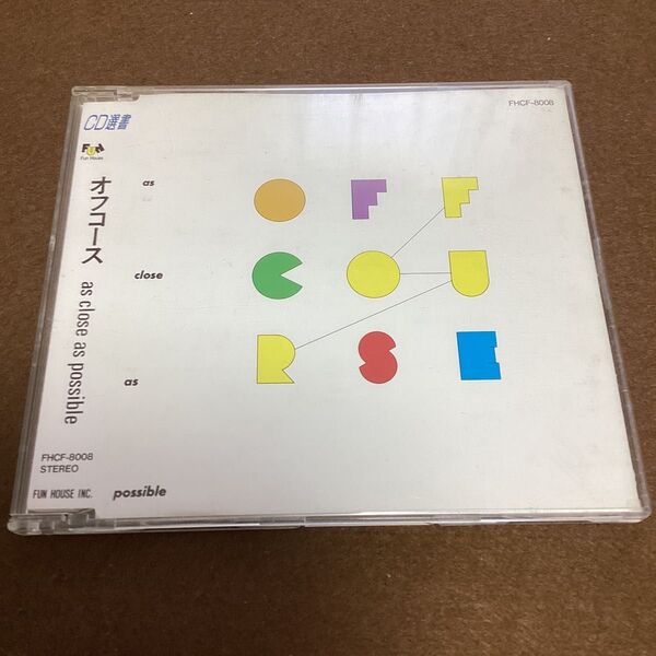 国内盤帯無しCD CD選書 オフコース as close as possible 小田和正