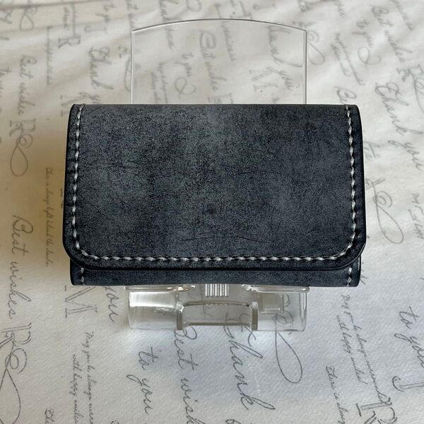 D70【ロロマレザー 牛本革】カードケース 名刺入れ ハンドメイド
