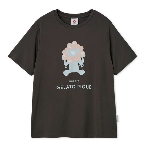 ジェラートピケ 万博 ミャクミャク グレー 半袖 Tシャツ ルームウェア