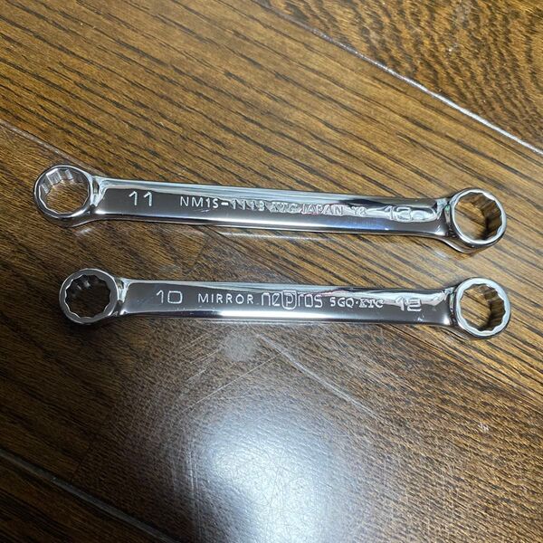 ネプロス nepros メガネレンチ 2本セット 10mmx12mm、11mmx13mm