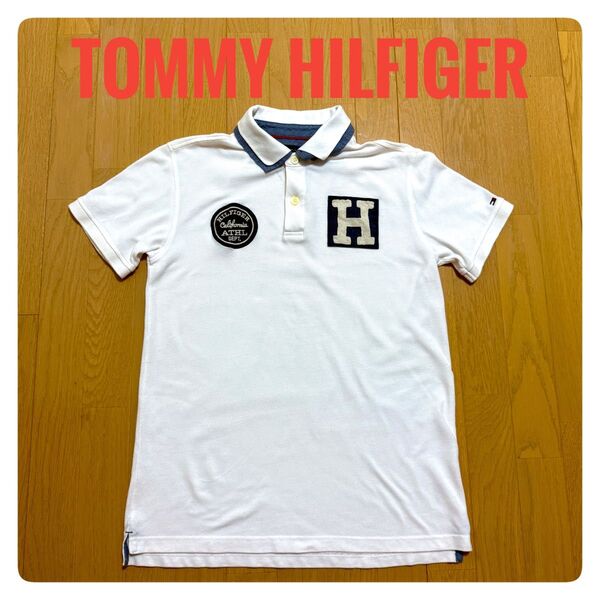TOMMY HILFIGER トミーヒルフィガー ホワイトポロシャツ Mトミー