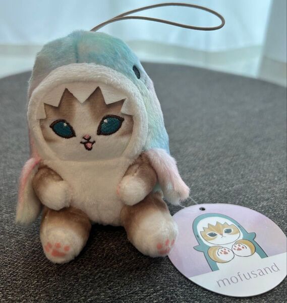 新品未使用 mofusand モフサンド パステルサメにゃん マスコット ぬいぐるみ プライズ