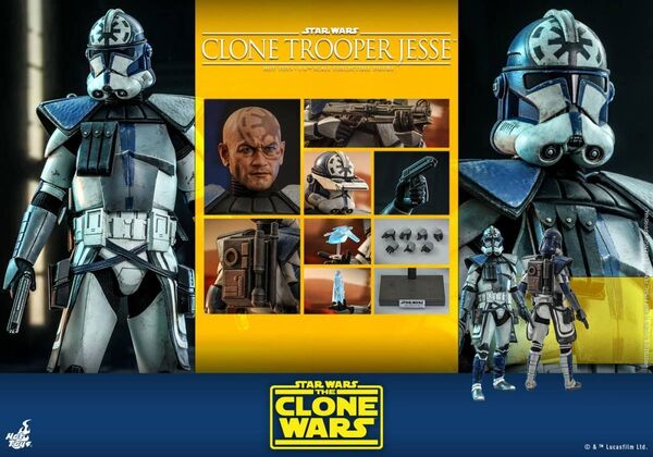 ホットトイズ TMS064 スター・ウォーズ クローン・トルーパー/ジェシー Clone Trooper Jesse 1/6