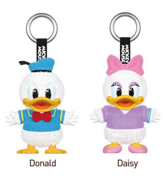 正規品 POPMART ディズニー ドナルド とディジー ぬいぐるみキーチェーン
