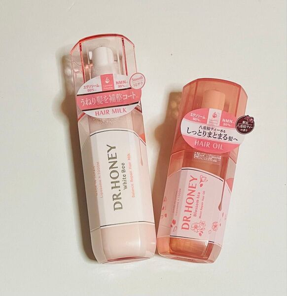 DR.HONEY ホワイトビー バランスリペア ヘアミルク 150g + ブロッサムティー モイストリペア ヘアオイル 100ml