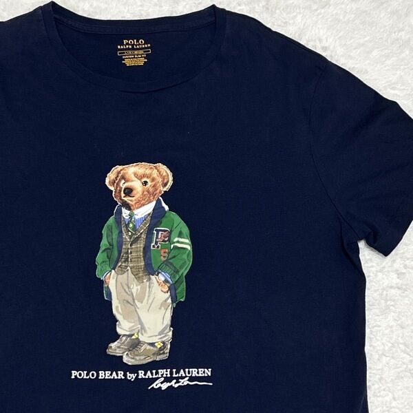 POLO RALPH LAUREN ポロベアTシャツ ネイビー L ポロラルフローレン POLO BEAR