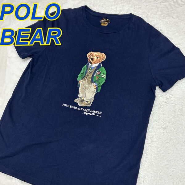 POLO RALPH LAUREN ポロベアTシャツ ネイビー L ポロラルフローレン POLO BEAR