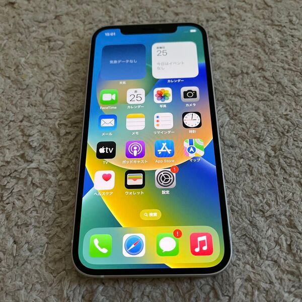 Apple iPhone12 64GB MGHP3J/A ホワイト バッテリー85% SIMフリー