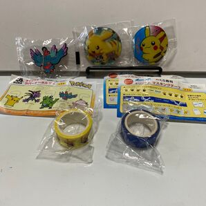 ポケモン×くら寿司コラボグッズ びっくらポンまとめセット ラバーキーホルダー マスキングテープなど 未開封 非売品