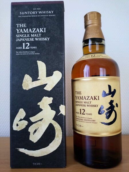 サントリー 山崎 12年 シングルモルト ウイスキー 700ml 箱付き