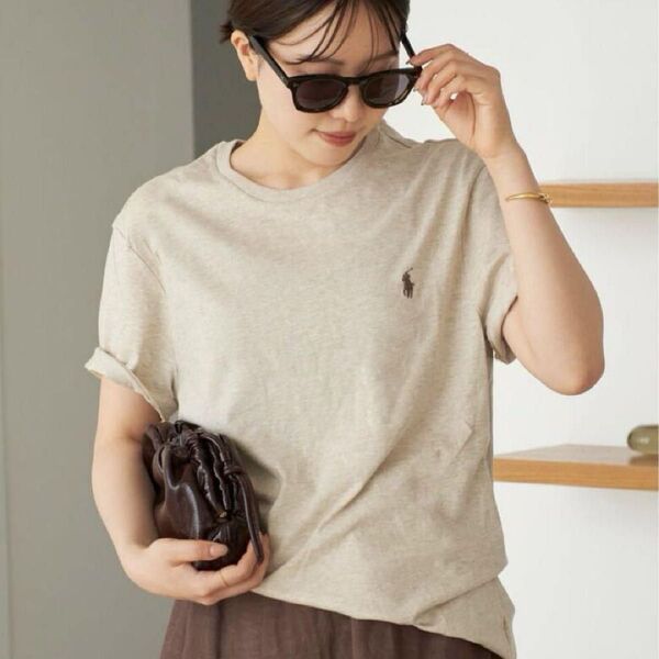 ポロラルフローレン POLO RALPH LAUREN POLO JERSEY TEE Tシャツ plage ベージュ