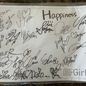 E-girls メンバー全員 直筆サイン色紙 初期メンバー