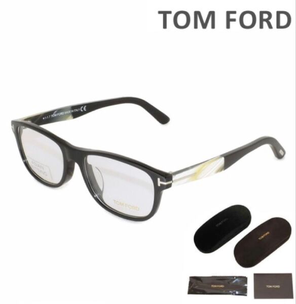 トムフォード メガネ フレーム 伊達メガネ サングラス tf5430-F ブラック マーブル tom ford アジアンフィット