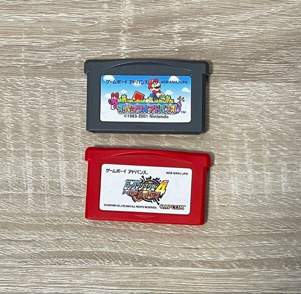 スーパーマリオアドバンス ロックマンエグゼ4 トーナメントレッドサン ゲームボーイアドバンス ソフト GBA ニンテンドー 任天堂