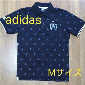 adidas アディダス ポロシャツ オーランド・パイレーツ サッカー 南アフリカ スカル柄 ポリ混