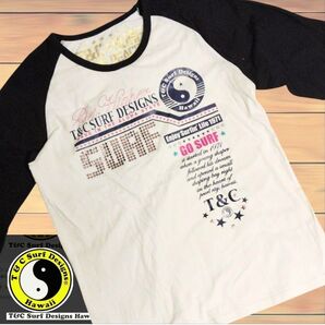 T&C SurfTown & Country Surf DesignsHawaiiラインストーン 長袖Tシャツ