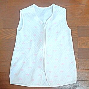 ユニクロ ベビー キッズ スリーパー ホワイト ピンク 60cm 〜 100cm