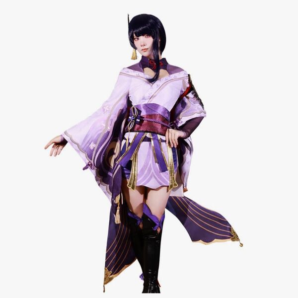 雷電将軍 コスプレ 衣装 ウィッグ 付き 原神 雷電 ウィッグ付き