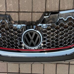 激レア 希少 新品VW GOLF5 GTI IK CP仕様フロントグリル ABS製 マットブラックVWエンブレム付き