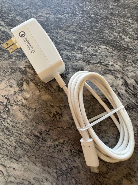 Qualcomm Quick Charge 3.0 充電器 TYPE-Cケーブル ホワイト