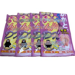【4個セット】くまモン フットピーリングパック かかとつるりん