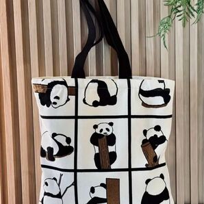 パンダ柄 トートバッグ
