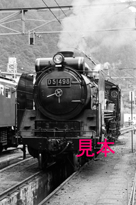 鉄道写真、35ミリネガデータ、103973350015、D51-498、上越線、水上駅構内、1993.08.24、（3036×2013）