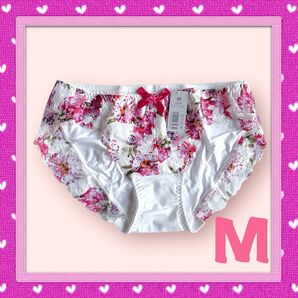 エメフィール aimerfeel ショーツ パンティ ホワイト フルバック 可愛い 花柄レース M