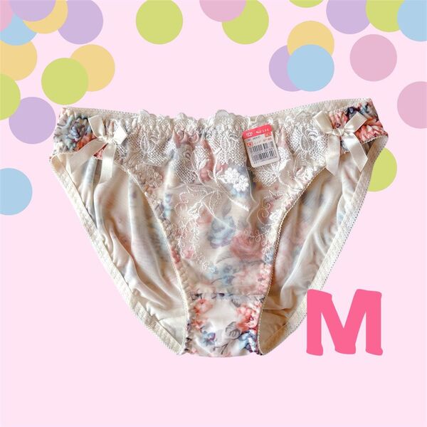 エメフィール aimerfeel ショーツ パンティ 花柄レース 総柄 可愛い 完売品 廃盤品 M