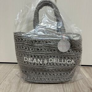 DEAN&DELUCA BEAMS クロッシェバスケットバッグS グレー