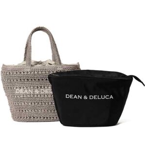 DEAN&DELUCA BEAMS クロッシェバスケットバッグS グレー