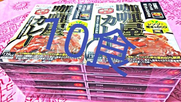 カリー屋カレー 10食 大辛 保存食 非常食 防災 レトルト アウトドア 旅行 ハウス食品 House レンジ レンジで簡単