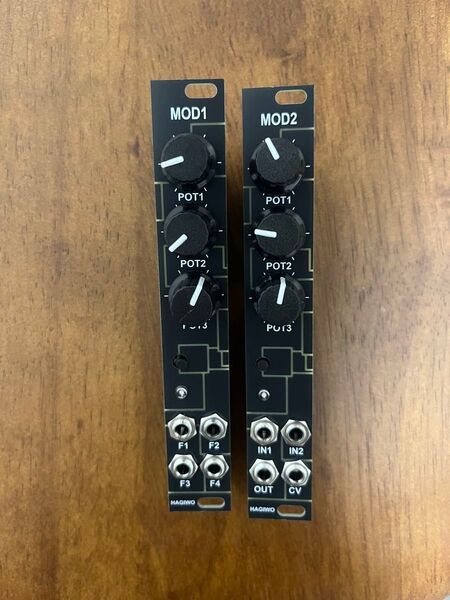 HAGIWO MOD1 MOD2 2台セット DIYドラム音源モジュール モジュラーシンセ ユーロラック