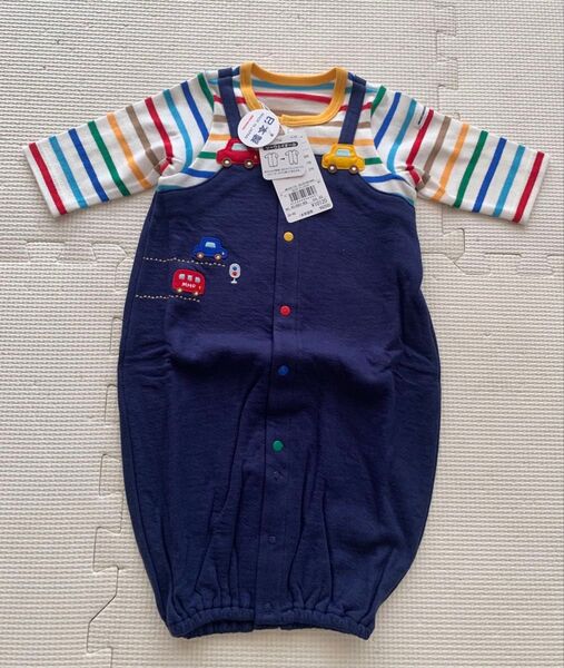 新品 日本製 ミキハウス ツーウェイオール 50〜60