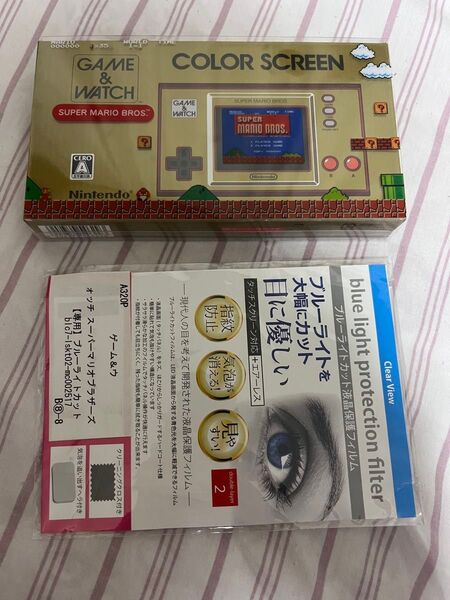 未開封 ゲーム&ウオッチ スーパーマリオブラザーズ 保護フィルム付き