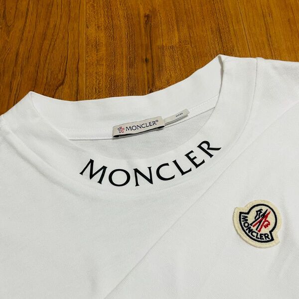MONCLER Tシャツ S ホワイト モンクレール