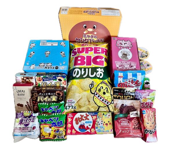 お菓子 17種類 詰め合わせ ヤングドーナツ カプリコ パイの実 キャベツ太郎 果汁グミ etc