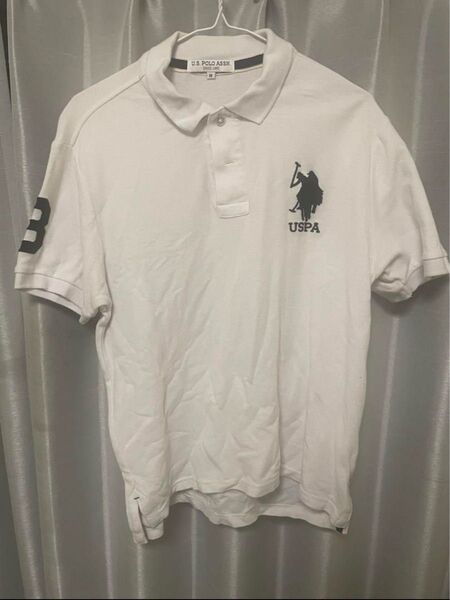 U.S. POLO ASSN. ポロシャツ メンズ Mサイズ ホワイト