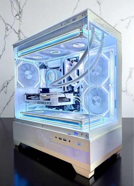 ホワイト ゲーミングPC i5 13400f RTX 4060ti メモリ 32GB 1TB m.2 SSD