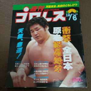 プロレス本 週刊プロレス No.288 天龍、非運！ レア！ピンナップ付き