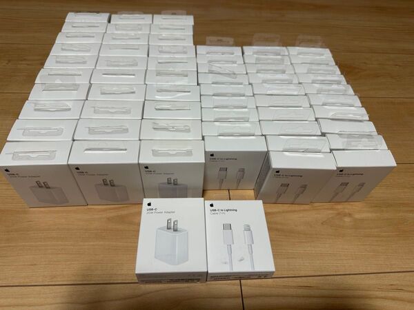Apple純正 20W USB-C電源アダプタ Lightningケーブル まとめ売り
