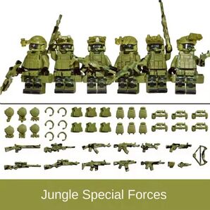 レゴ互換 ジャングル特殊部隊 フィギュアセット