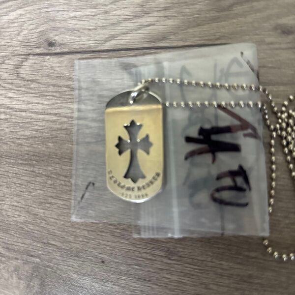 クロムハーツ ドッグタグ CHカットアウトクロスラージ 925 ペンダントトップ ネックレストップ CHROME HEARTS