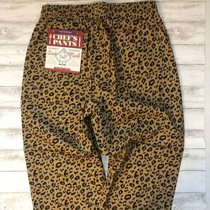 タグ付き新品 未使用 L 豹柄 アニマルプリント シェフパンツ