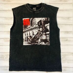 ミスタービッグ MR.BIG L ノースリーブ バンドTシャツ ロックTシャツ ブラック
